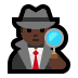 🕵🏿‍♂️ man detective: dark skin tone display on Windows